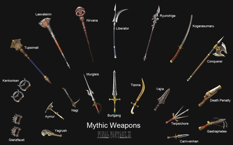  Mythic Weapons